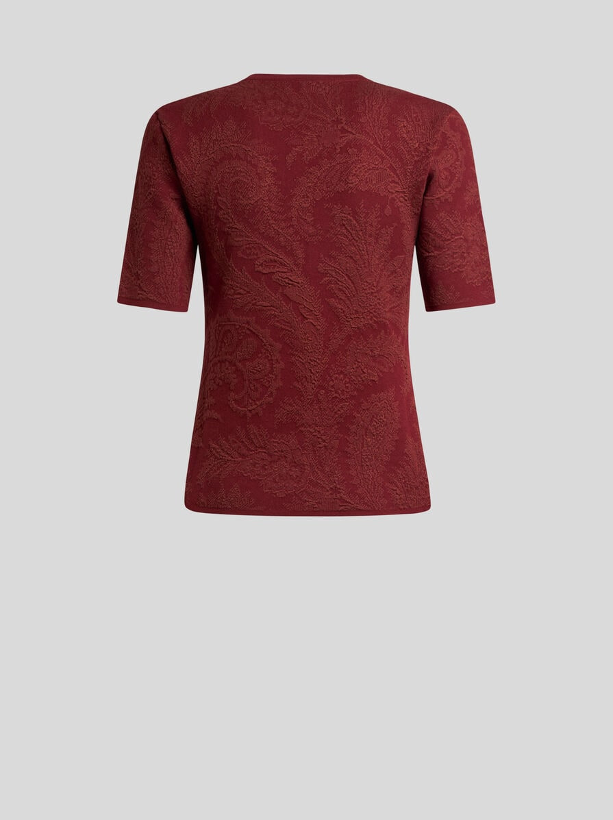 COTTON-BLEND JACQUARD SWEATER - 6