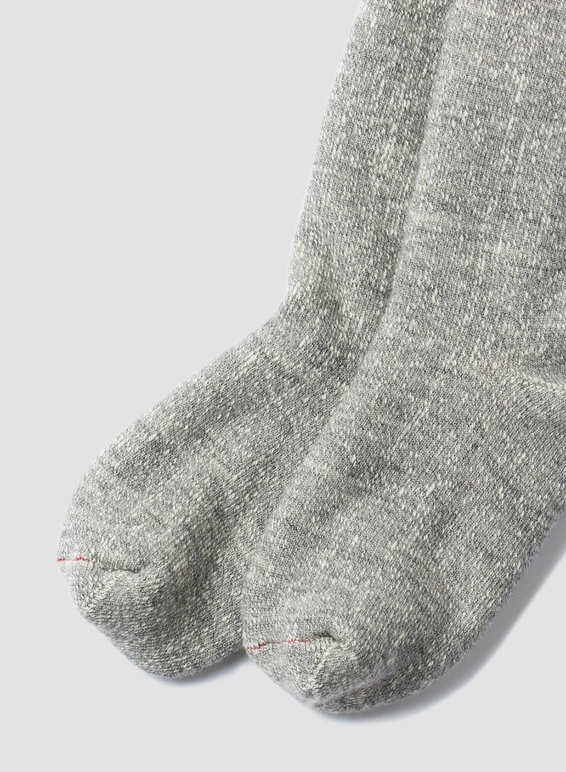 Rototo Double Face Crew Knitted Sock in Grey - 2