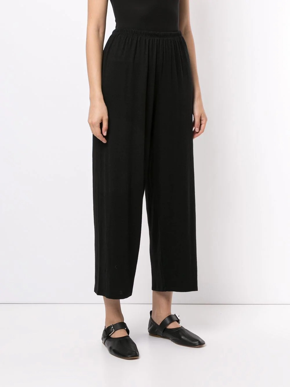 wide leg cropped trousers - 3