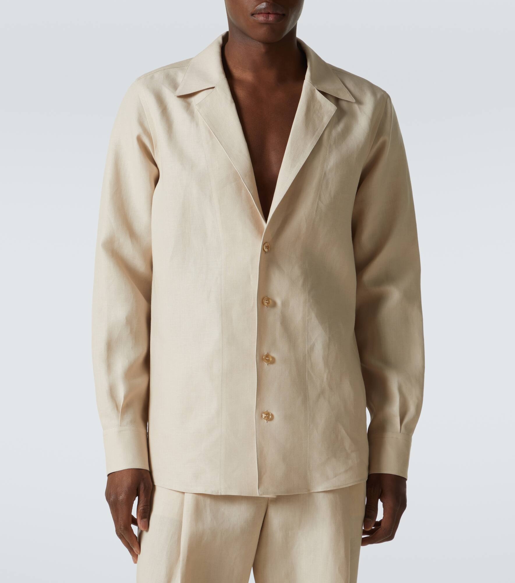 Linen overshirt - 3