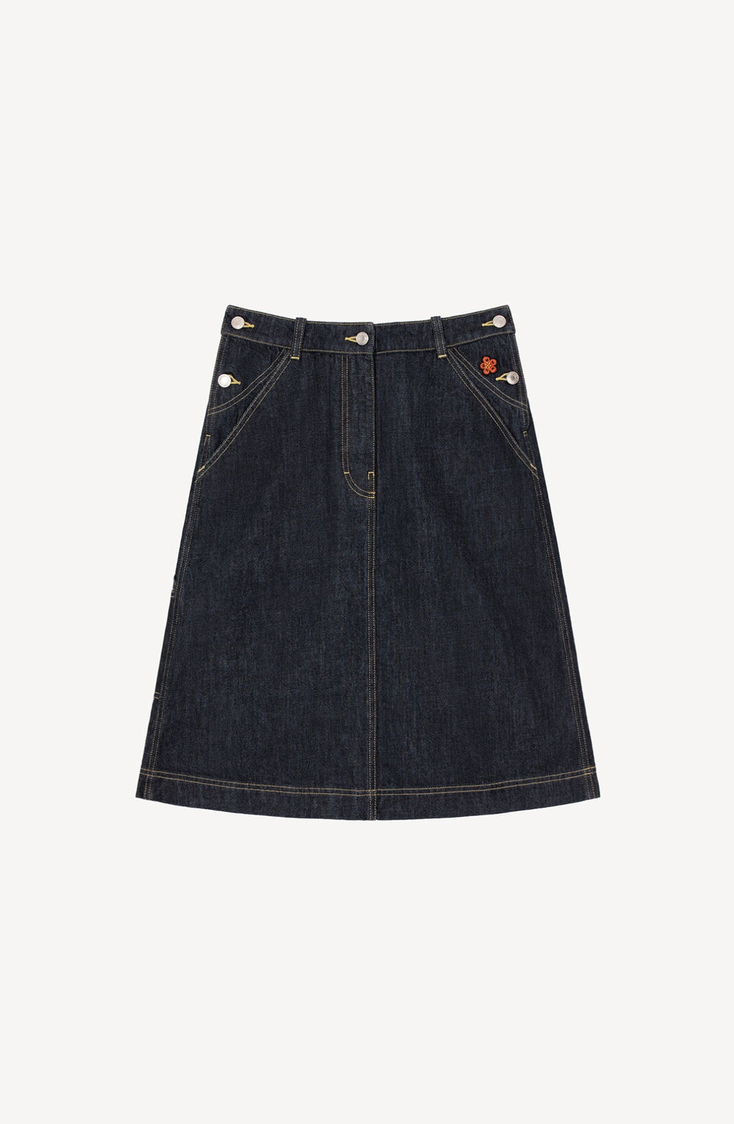 'BOKE FLOWER' denim skirt - 1