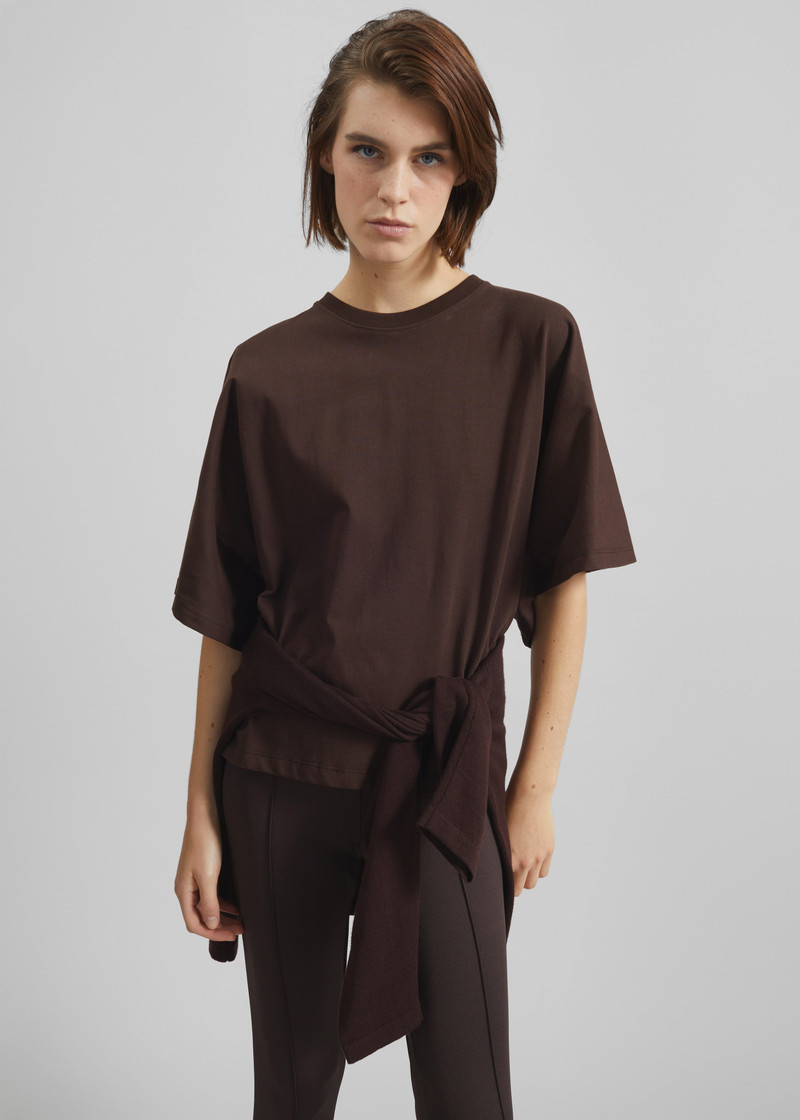 Modave Dolman Sleeve Tee - Brown 4