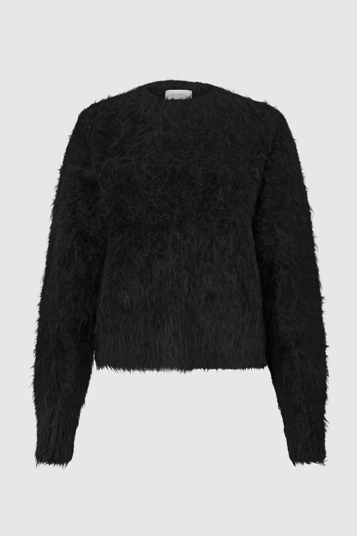 Alpaca Sweater - Black - 1