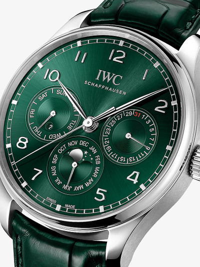 IWC Schaffhausen IW344207 Portugieser Perpetual Calendar stainless-steel and leather automatic watch outlook