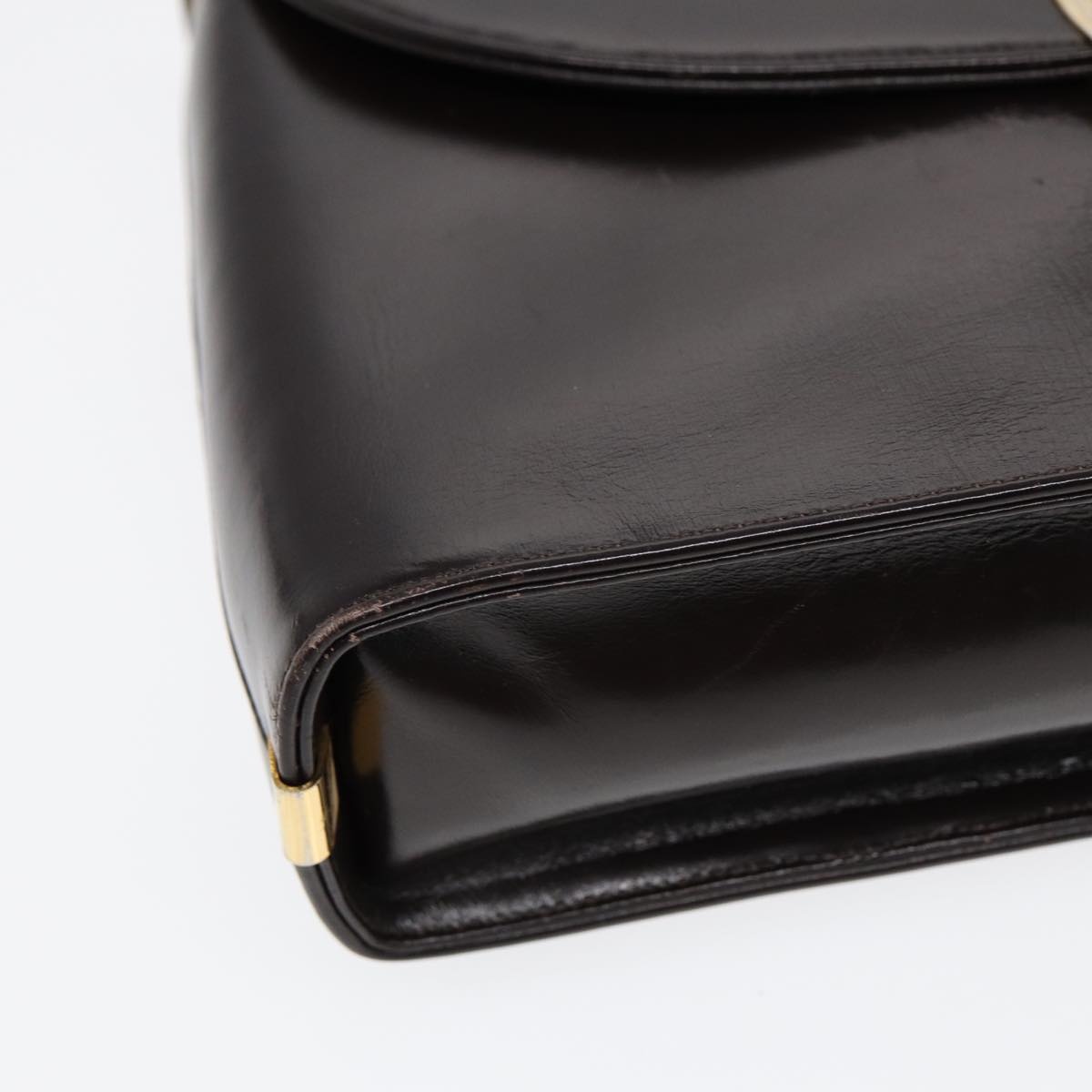 DIOR Hand Bag Leather Brown Gold - 15