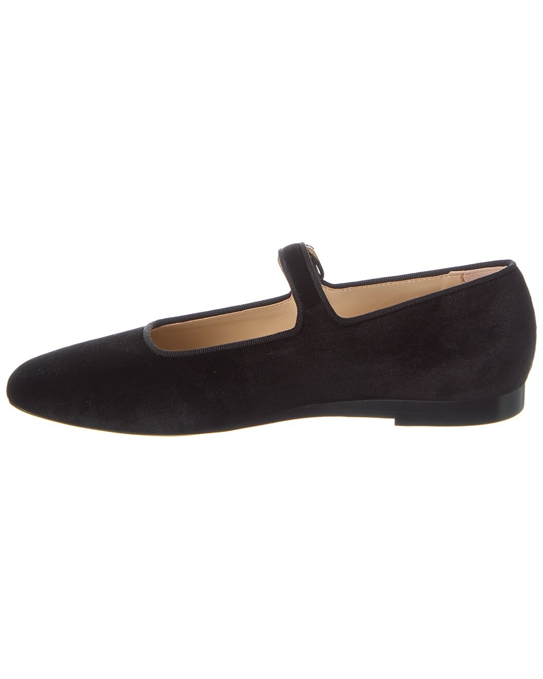 Le Monde Beryl Mary Jane Velvet Flat - 2