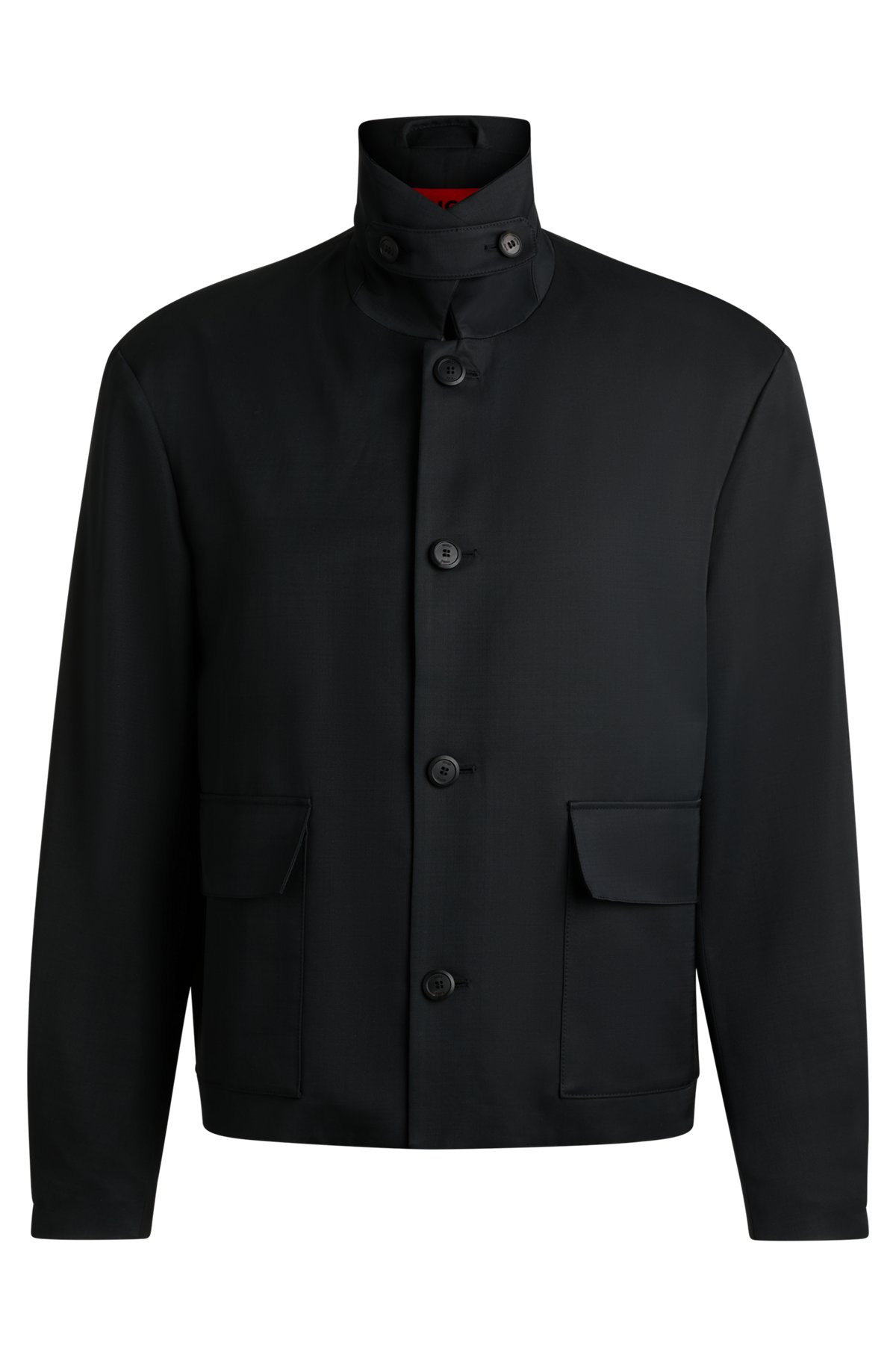 HUGO FORWARD JACKET IN WOOL-BLEND TWILL - 1