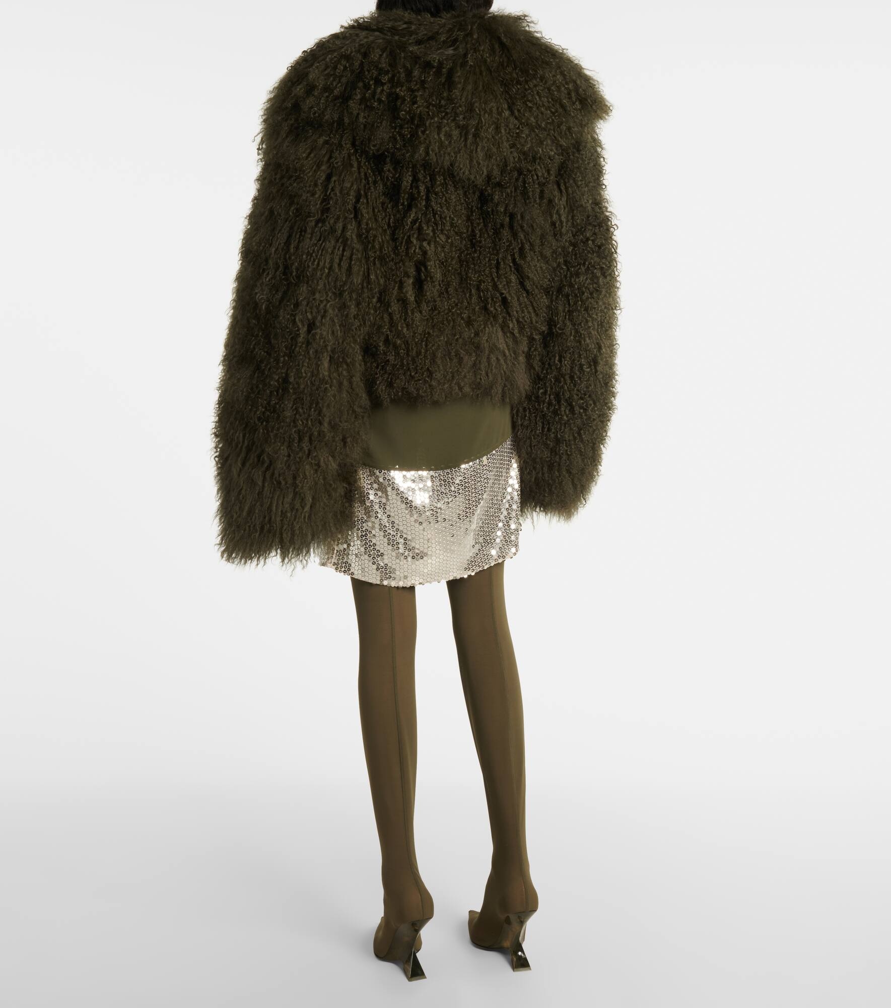 Faux fur bomber jacket - 3