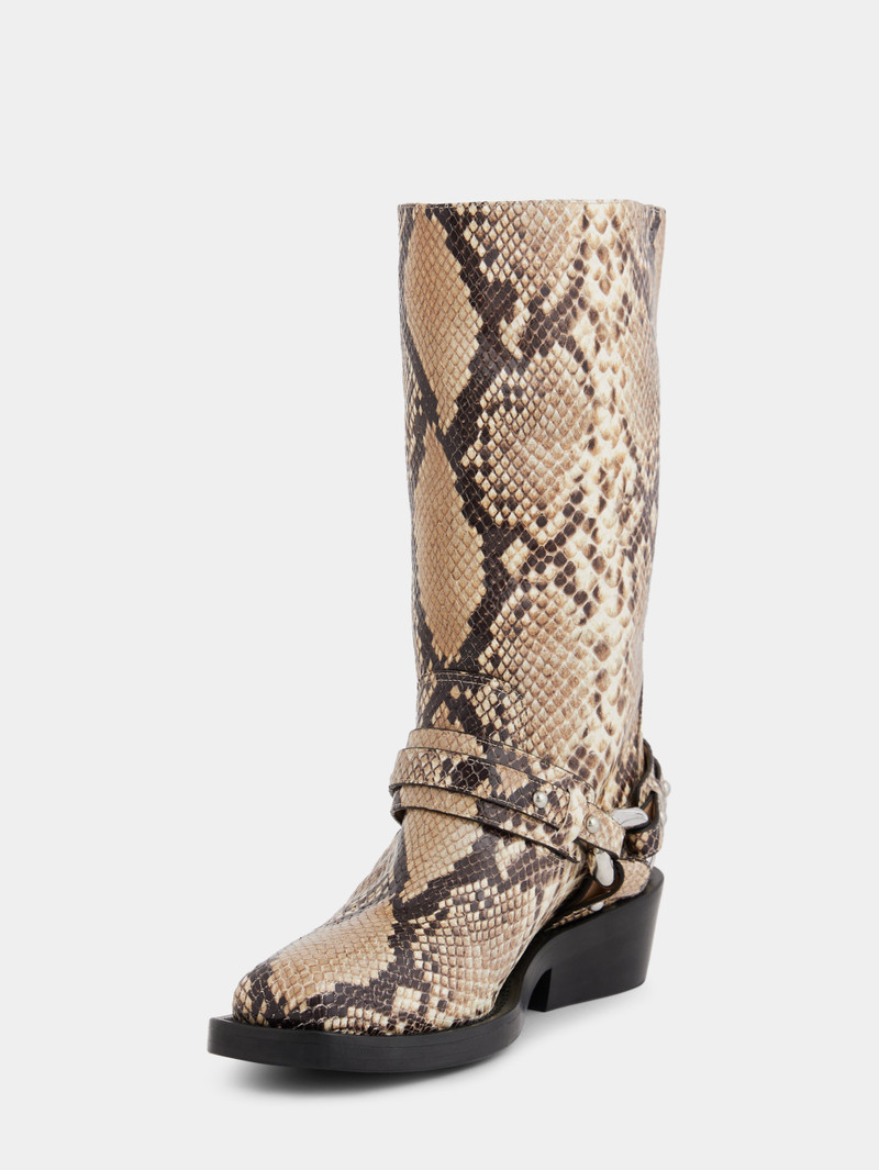 rabanne BIKER BOOTS IN LEATHER outlook