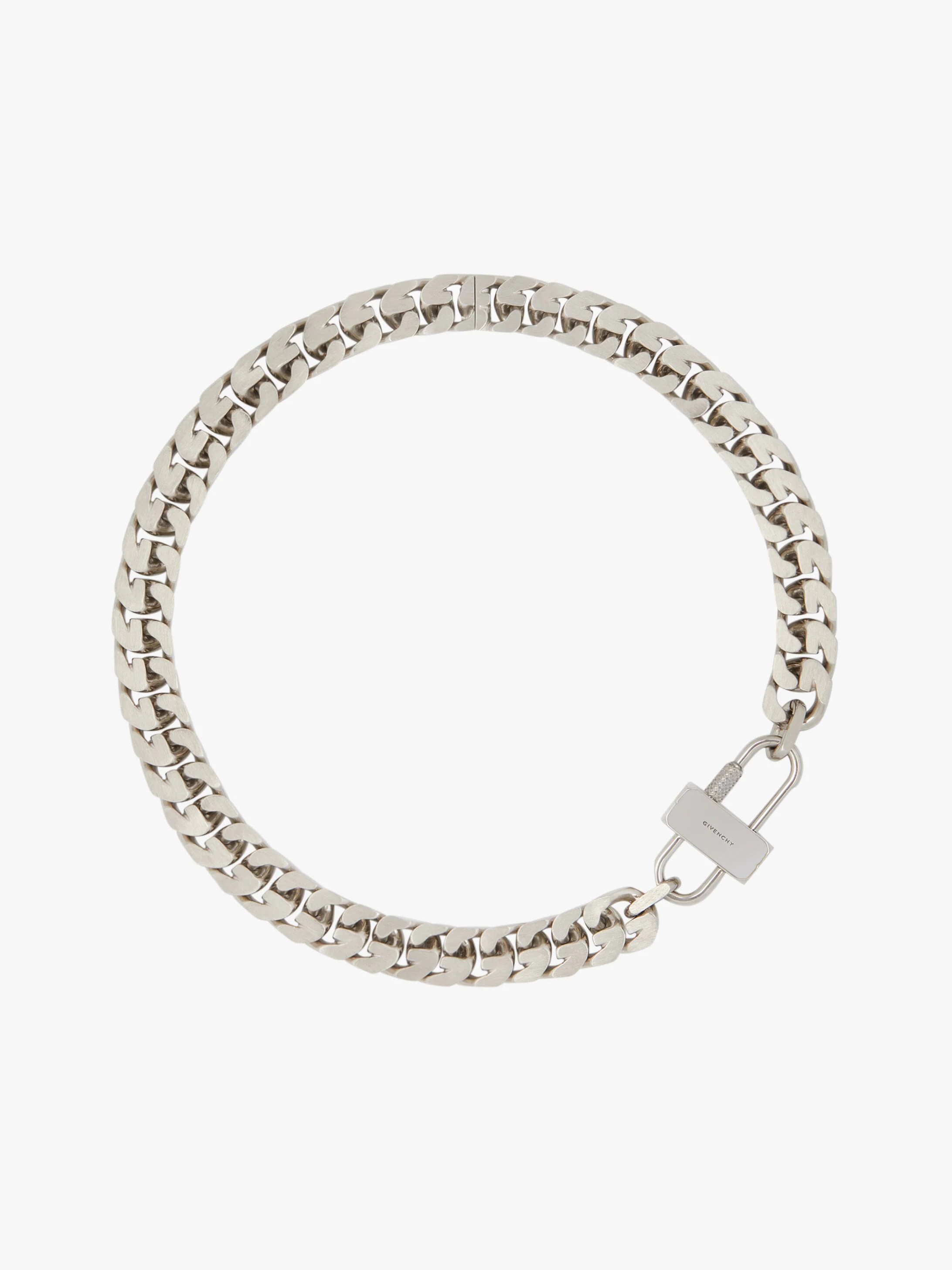 G CHAIN LOCK NECKLACE 1