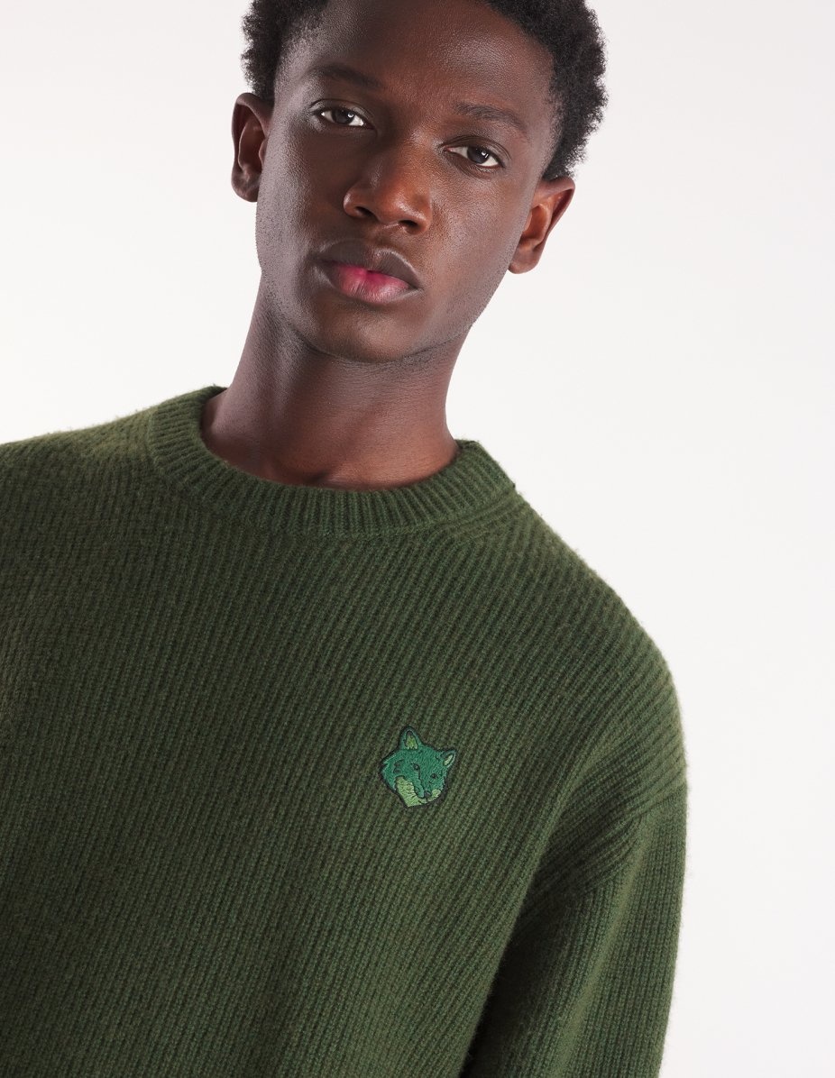 BOLD FOX HEAD PATCH COMFORT RIBBED JUMPER - 4
