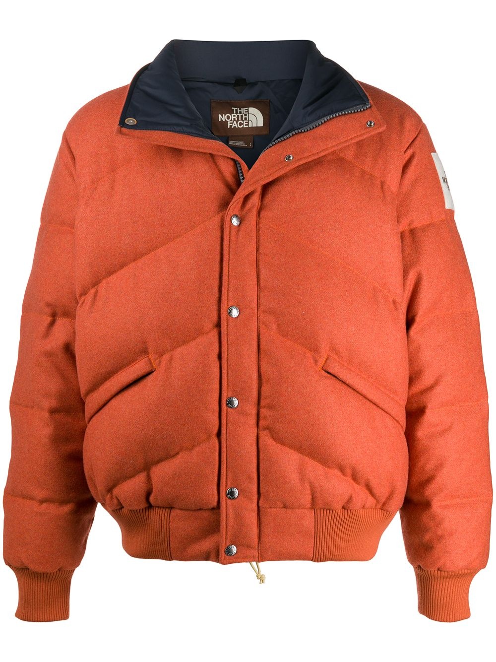 padded zip-up down jacket - 1