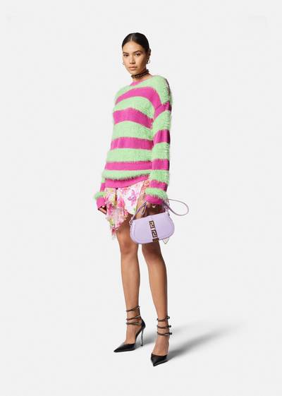 VERSACE Striped Cable-Knit Sweater outlook