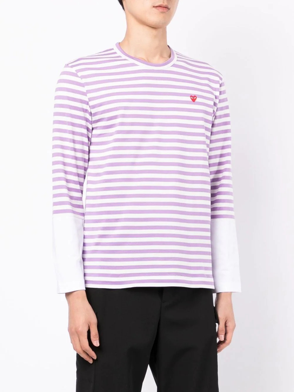 long-sleeve striped T-shirt - 3