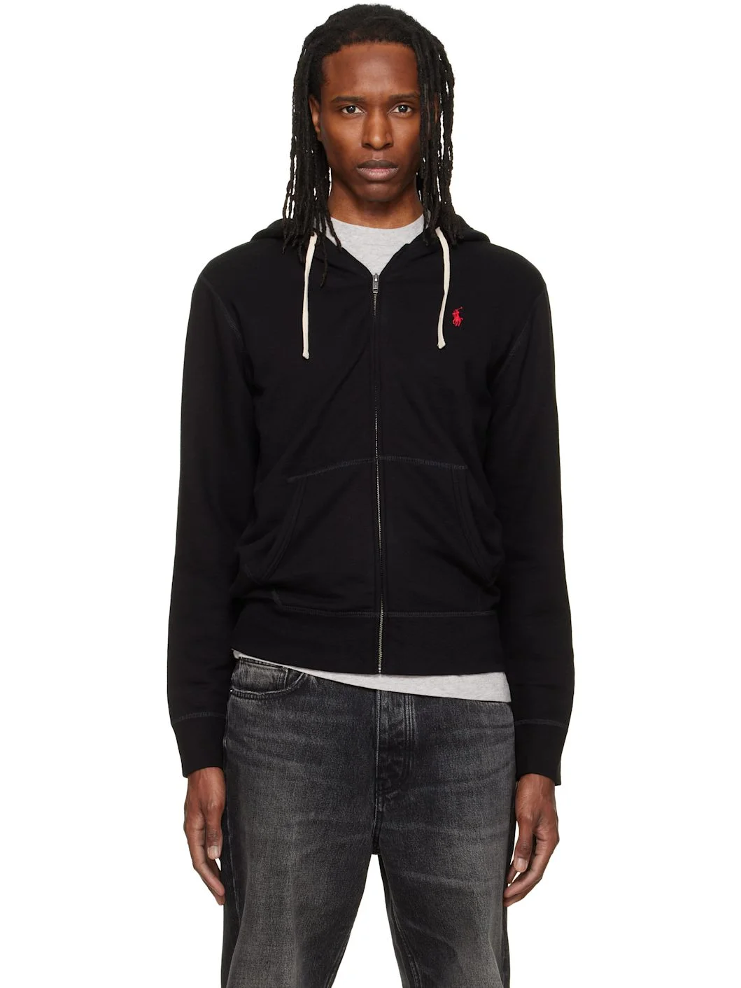 Black Fleece Full-Zip Hoodie - 1