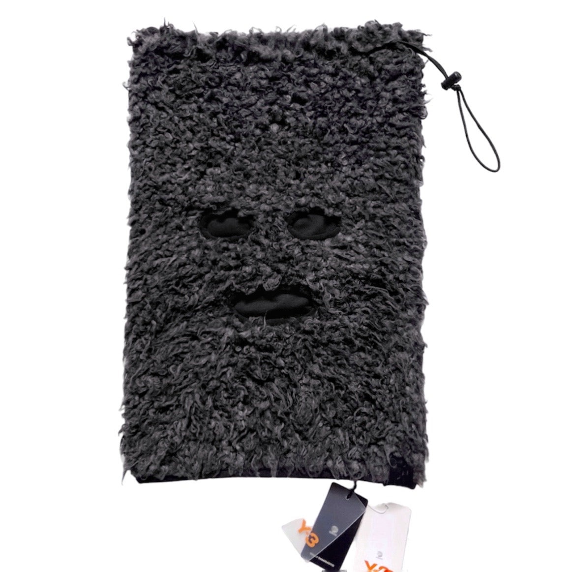 Y-3 Fall 2014 Yohji Yamamoto X Adidas Fur Balaclava Neckwarmer - 2