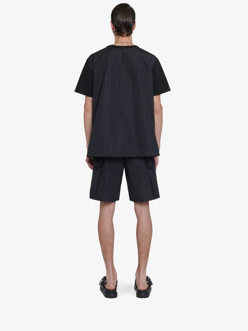 Men's Hybrid T-shirt in Black - 5
