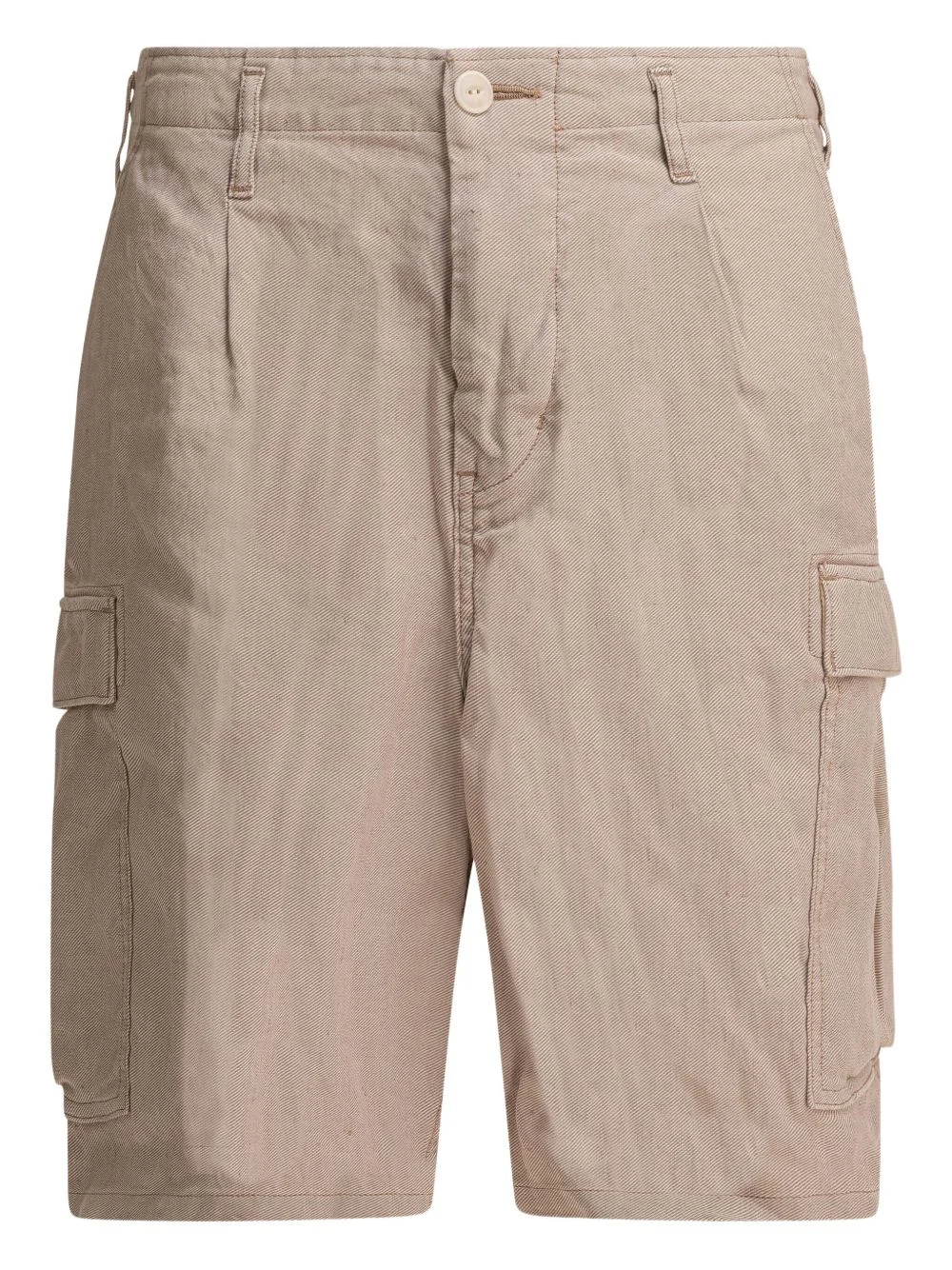 pleated cargo shorts - 1