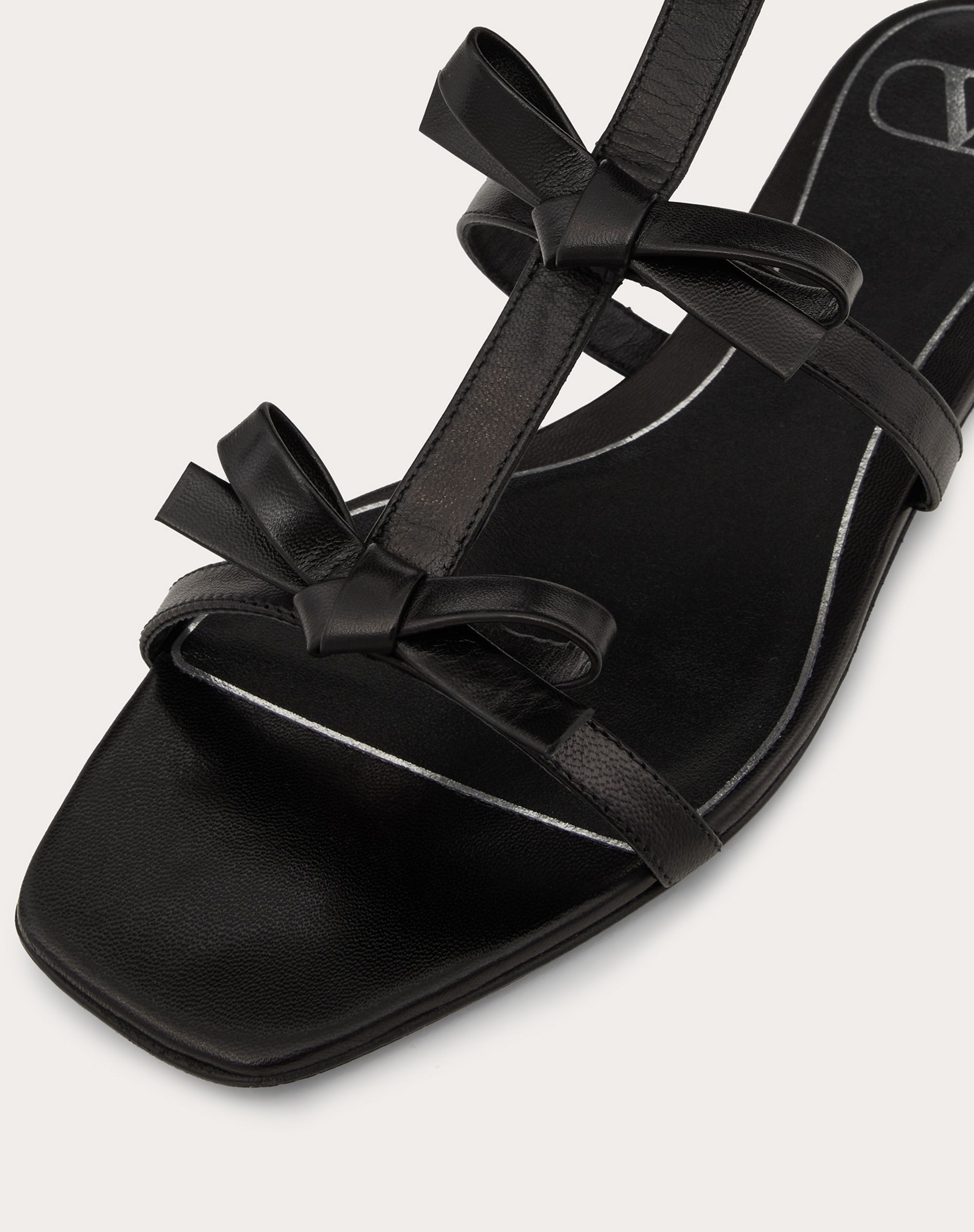 FRENCH BOWS KIDSKIN FLAT SANDAL - 5