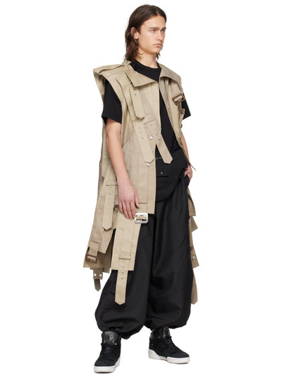 Junya Watanabe MAN Beige Sleeveless Coat outlook