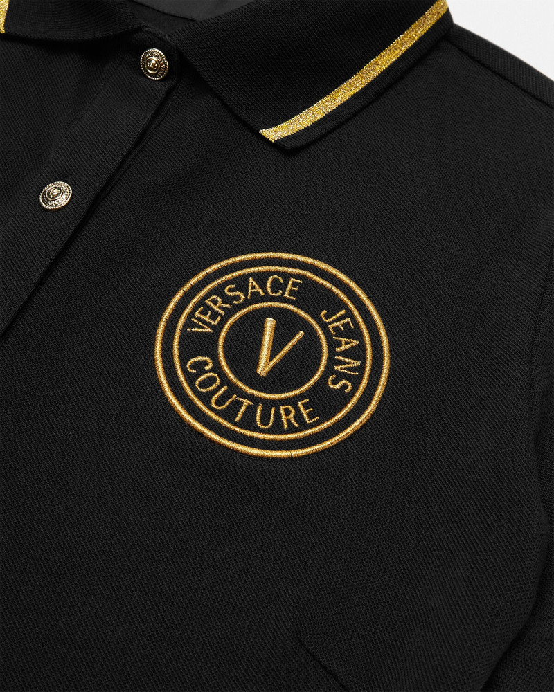 VERSACE JEANS COUTURE V-Emblem Midi Polo Dress outlook