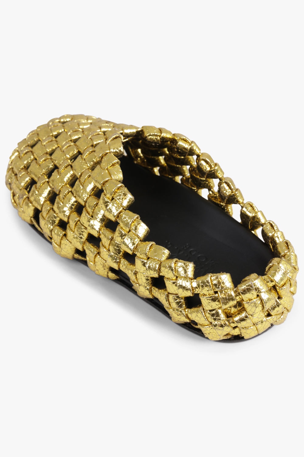 MISMATCHED WEAVE CLOG | SILVER/GOLD - 4