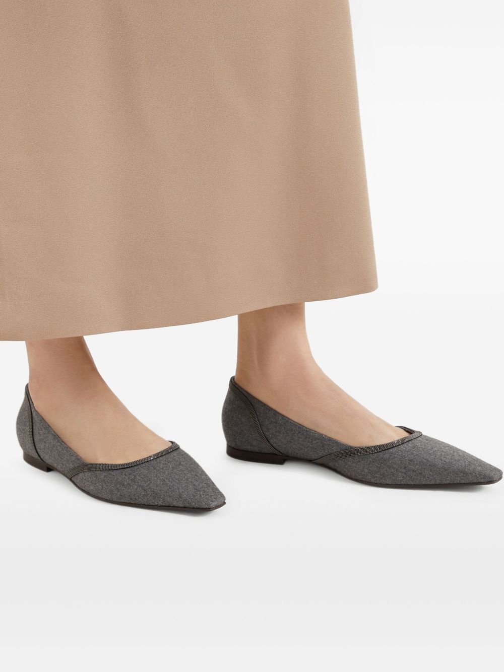 flannel ballet flats - 5
