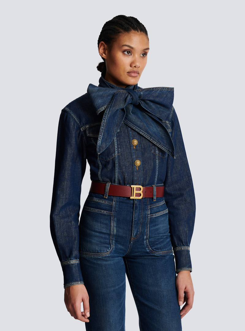 Balmain Reversible leather B-Belt outlook