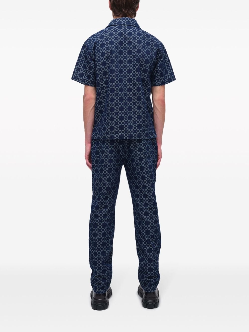 Judson logo-jacquard straight-leg jeans - 4