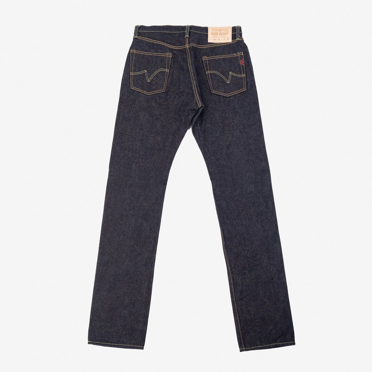 IH-888S-19L 19oz Left Hand Twill Selvedge Denim Medium/High Rise Tapered Cut Jeans - Indigo - 5