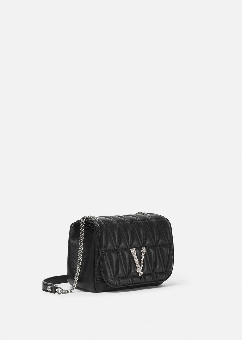 Virtus Quilted Nappa Leather Evening Bag 3