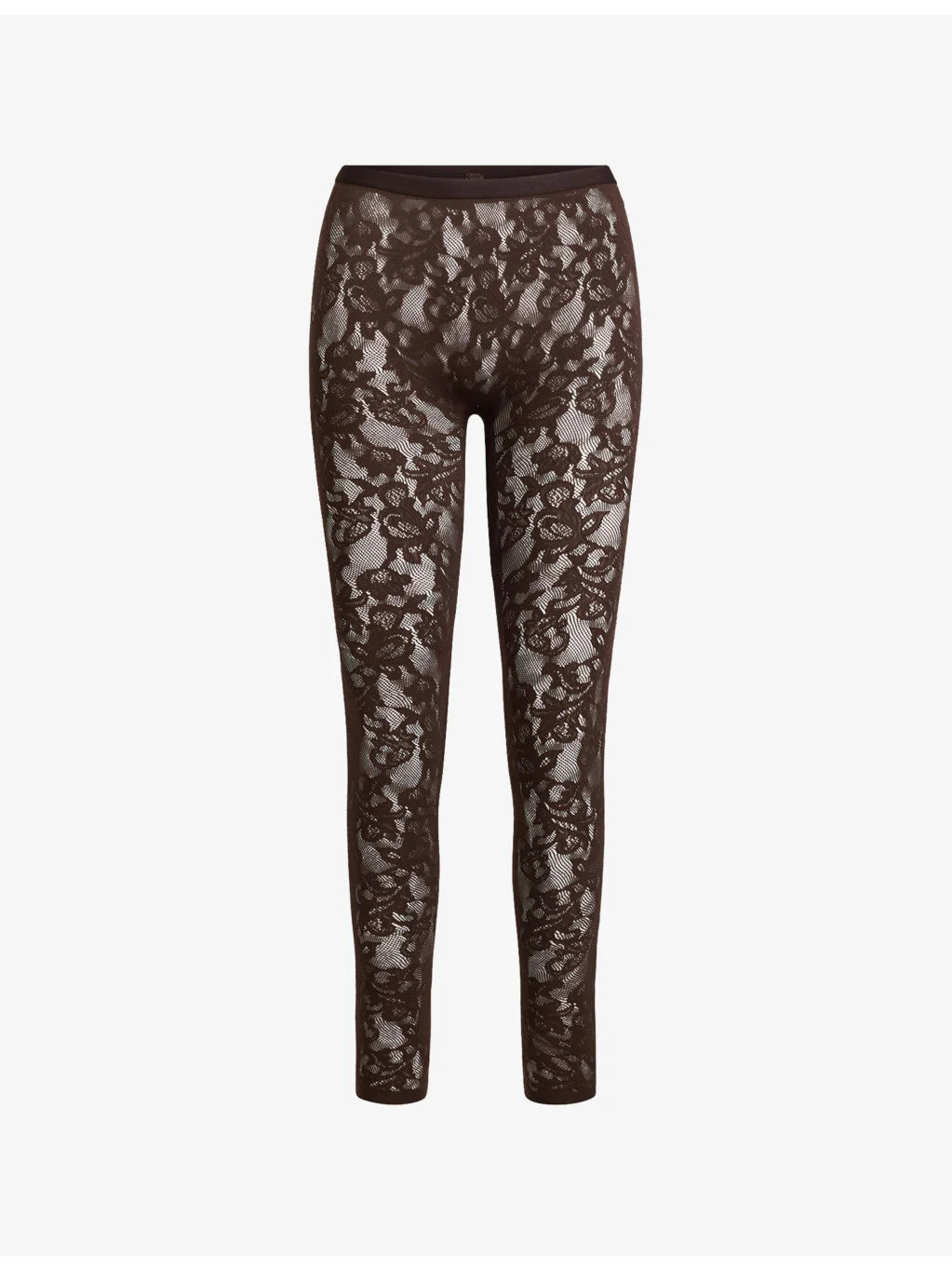 Knit Lace Stirrup Leggings - 1