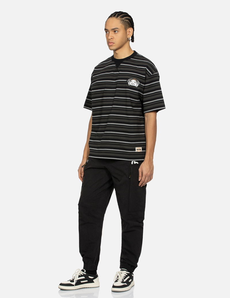 BADGES AND BRUSHSTROKE DAICOCK PRINT LOOSE FIT T-SHIRT 4