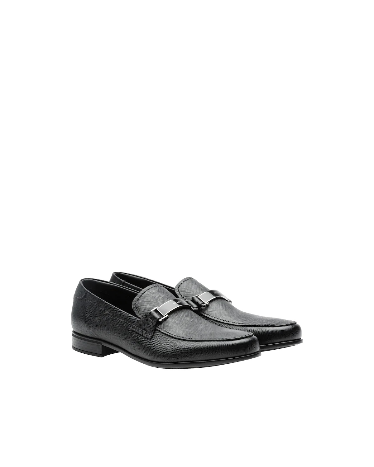 Saffiano leather loafers - 1