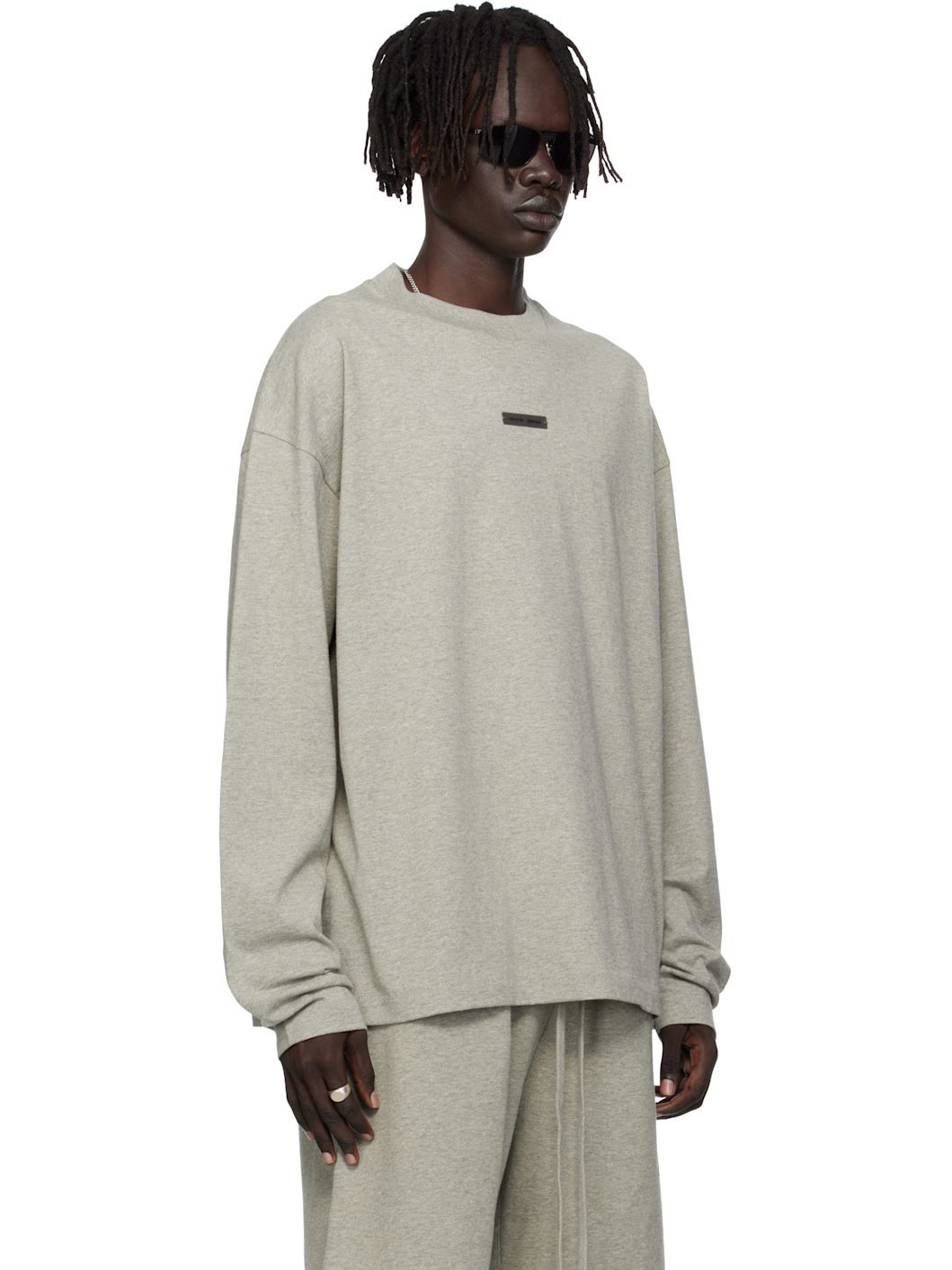 Gray Classic Fit Long Sleeve T-shirt - 2