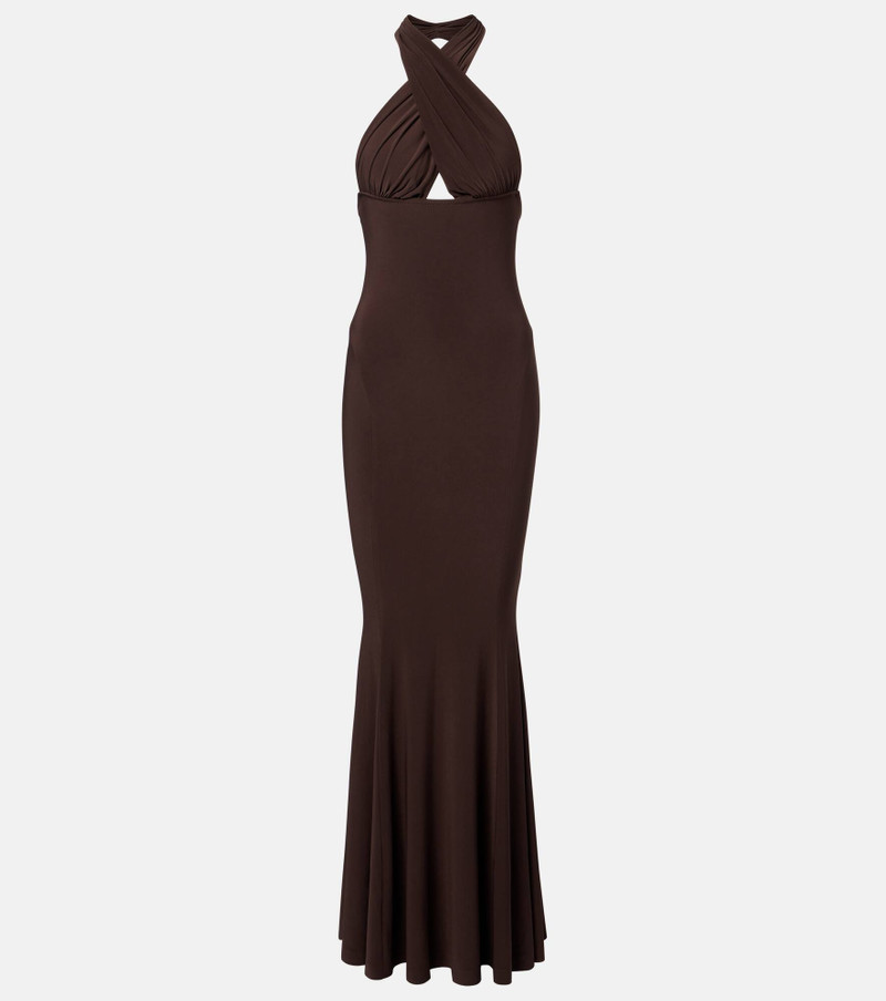 Halterneck gown 1