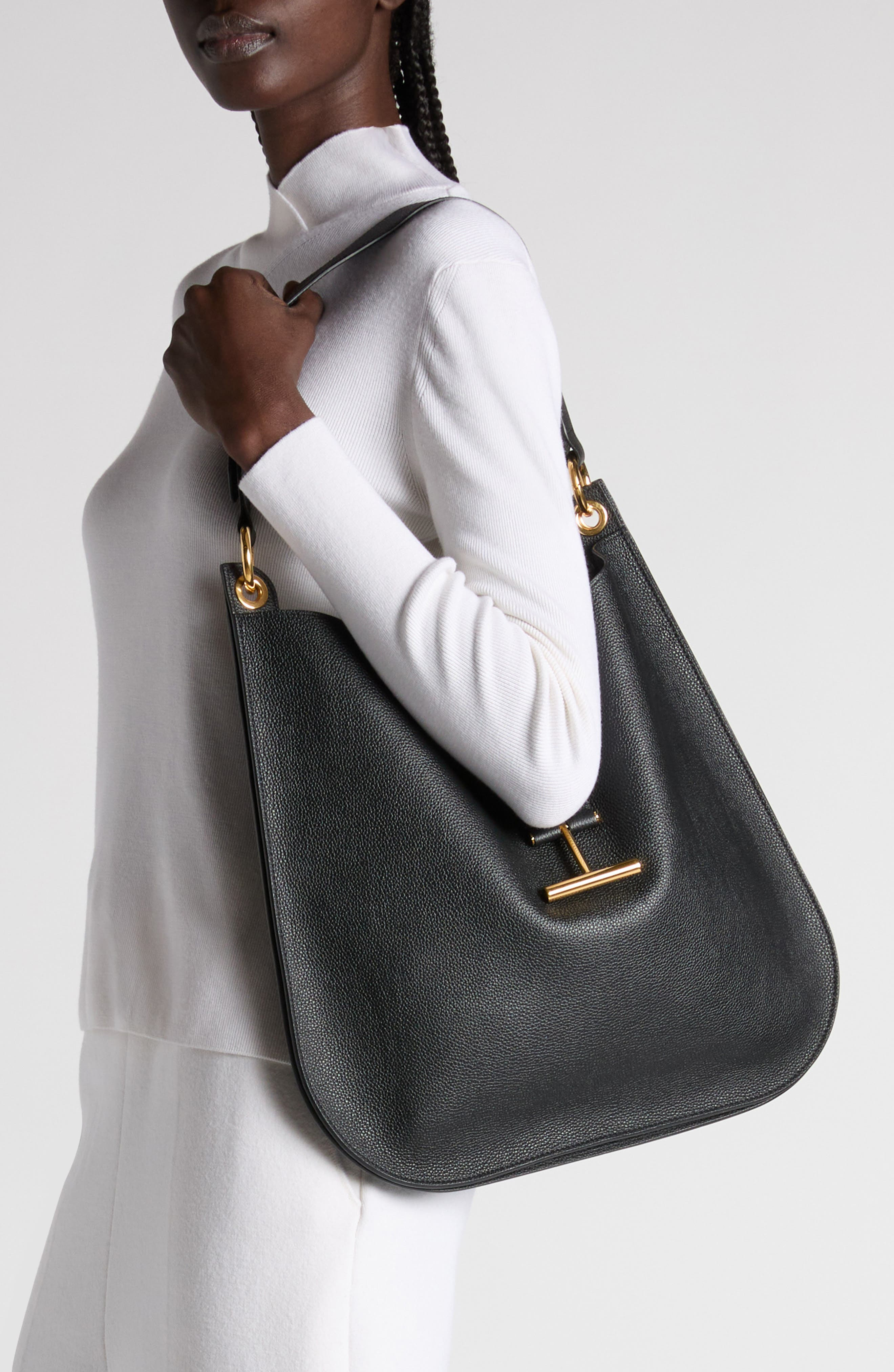 Large Tara Leather Hobo Bag - 3