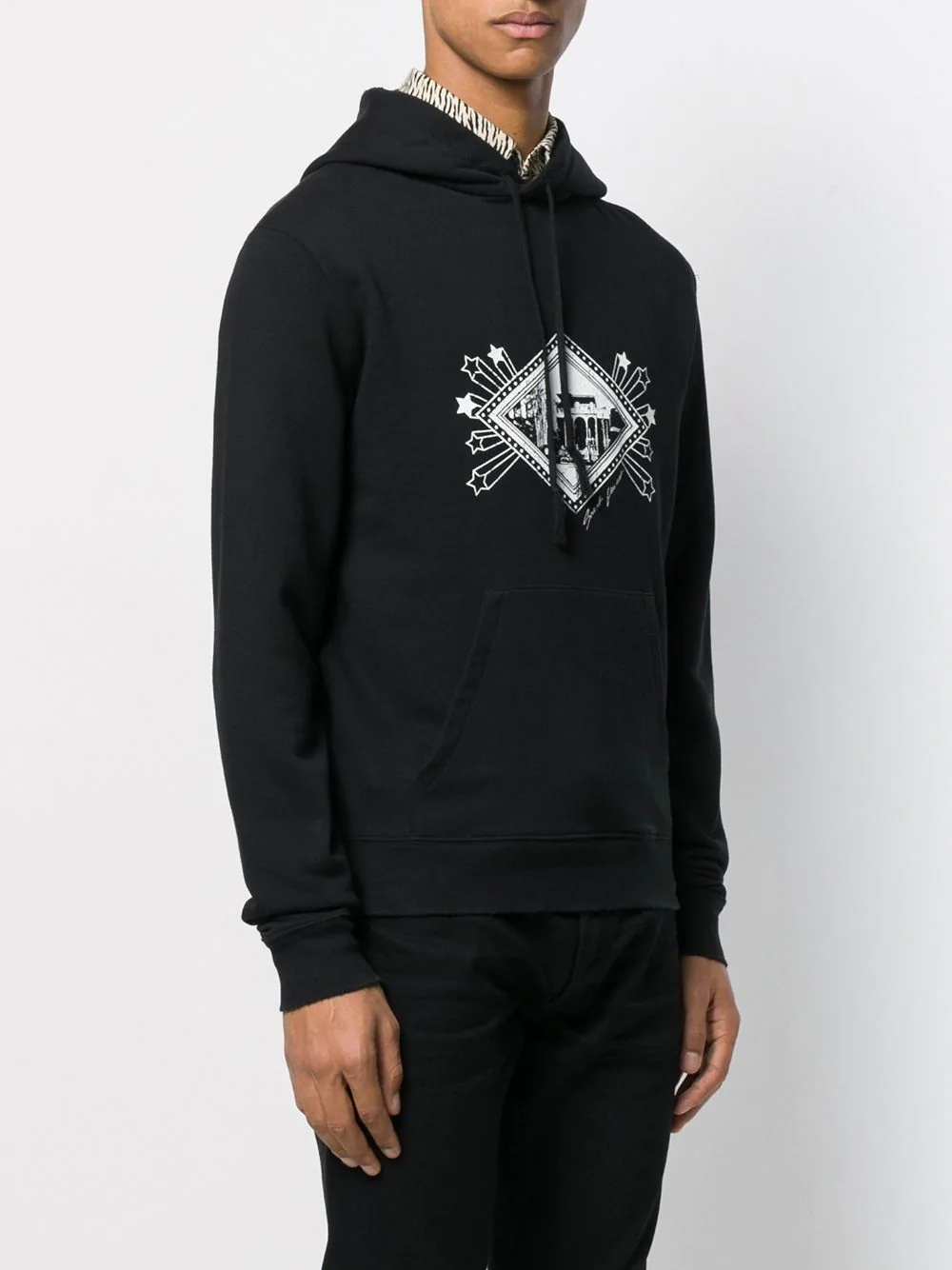 graphic print hoodie - 3