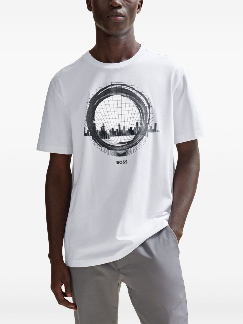 logo-raised T-shirt - 3