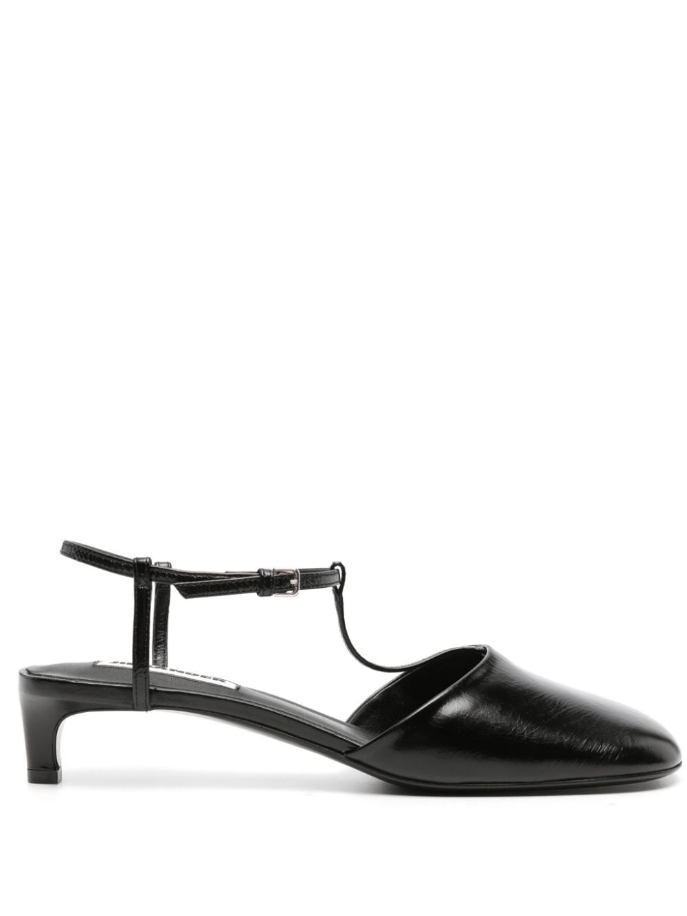 T-bar leather pumps - 1