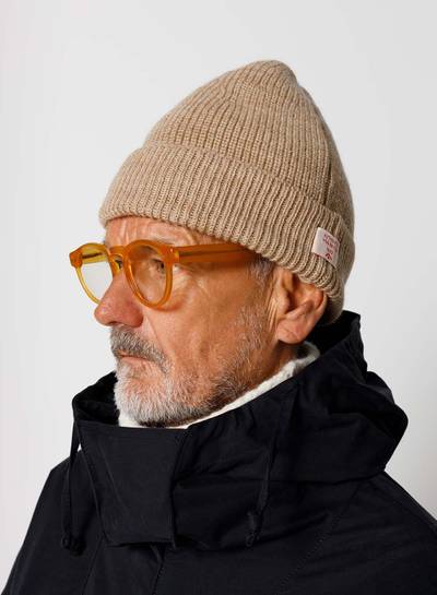 Nigel Cabourn Solid Beanie in Tan outlook