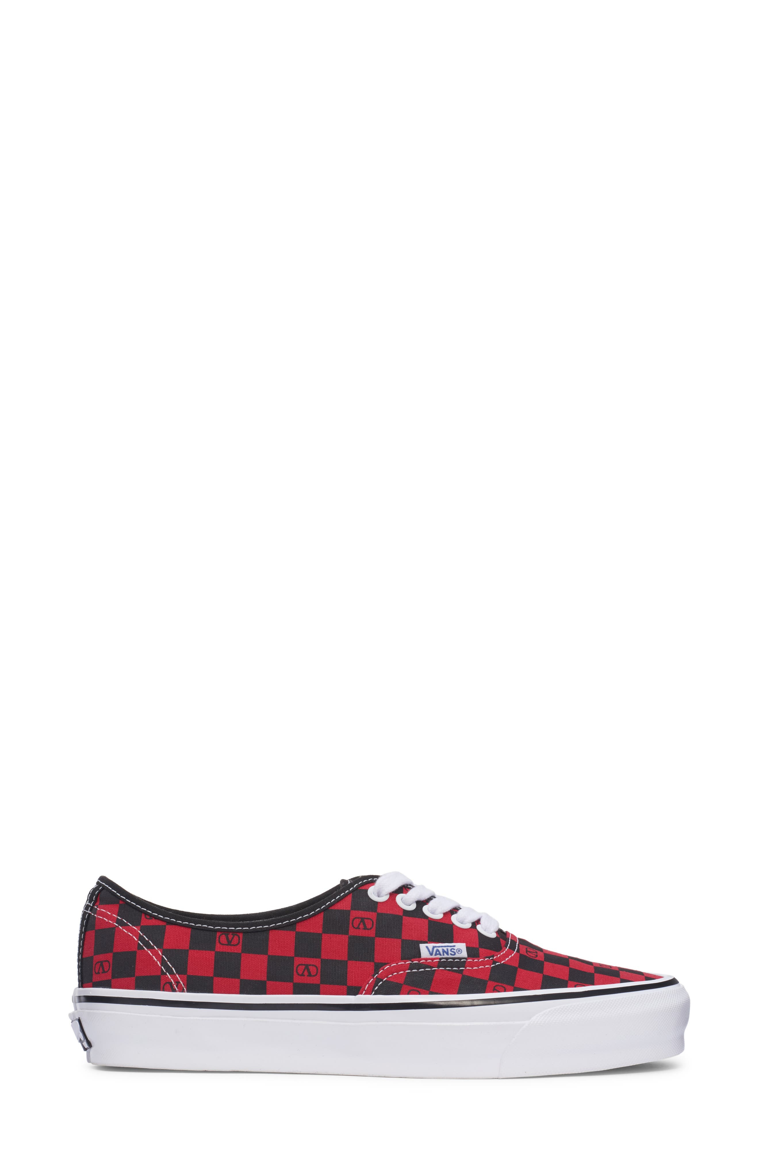 Valentino x Vans Authentic Low Top Sneaker in Rouge/Nero at Nordstrom - 3
