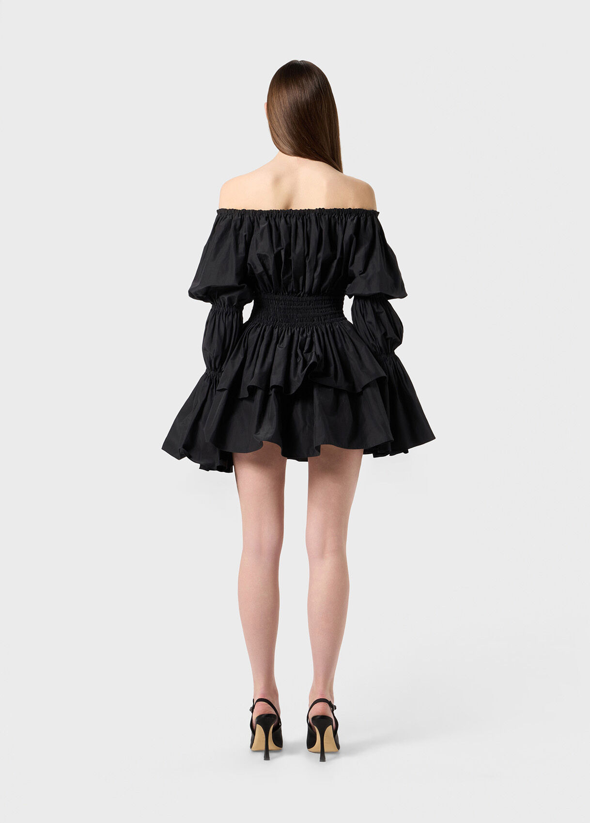 COTTON DRESS WITH RUFFLES AND GATHERING - 3