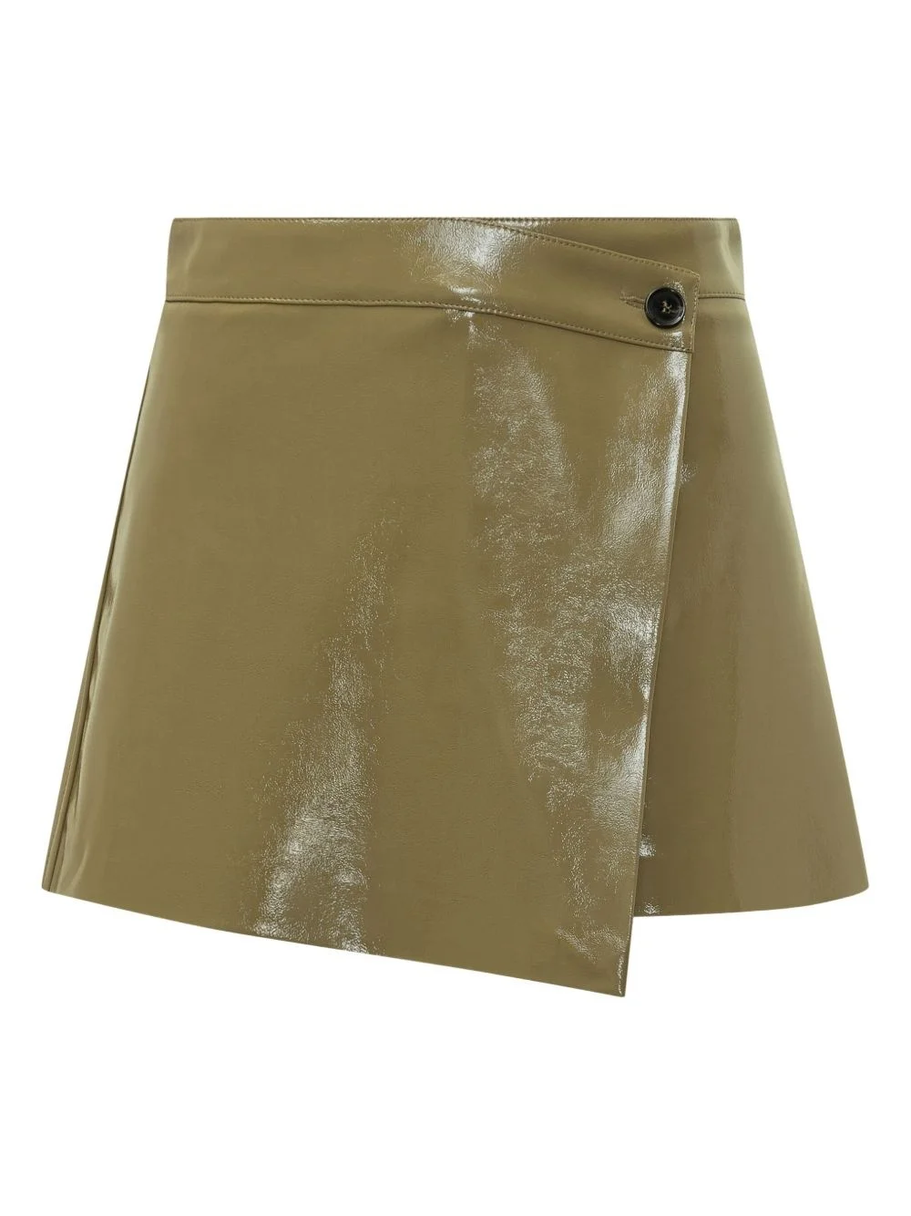 asymmetric patent leather skorts - 1
