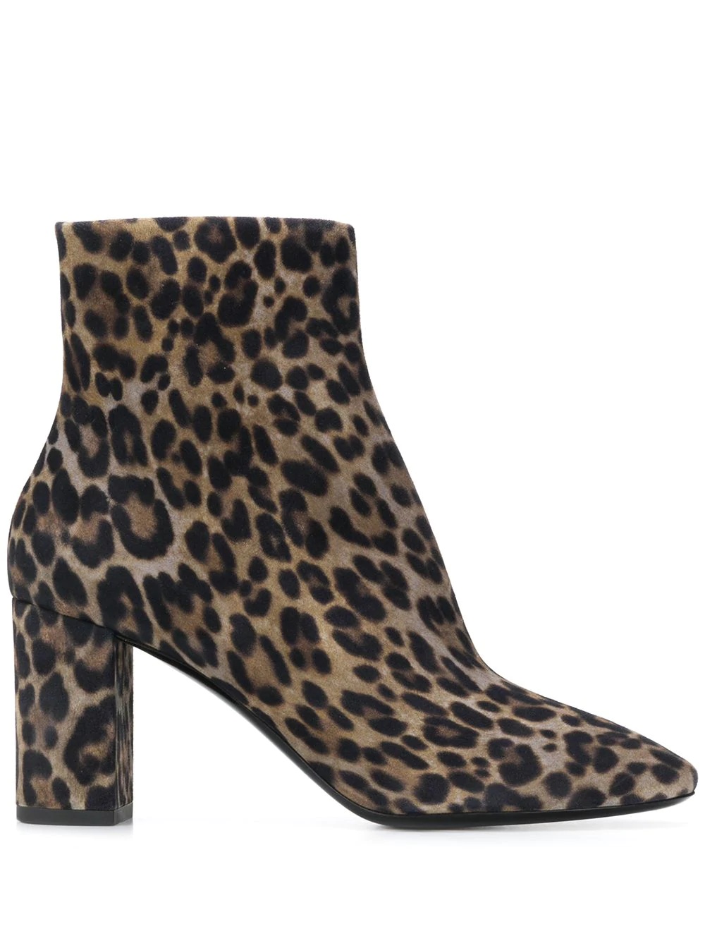 Lou 75mm leopard print boots - 1