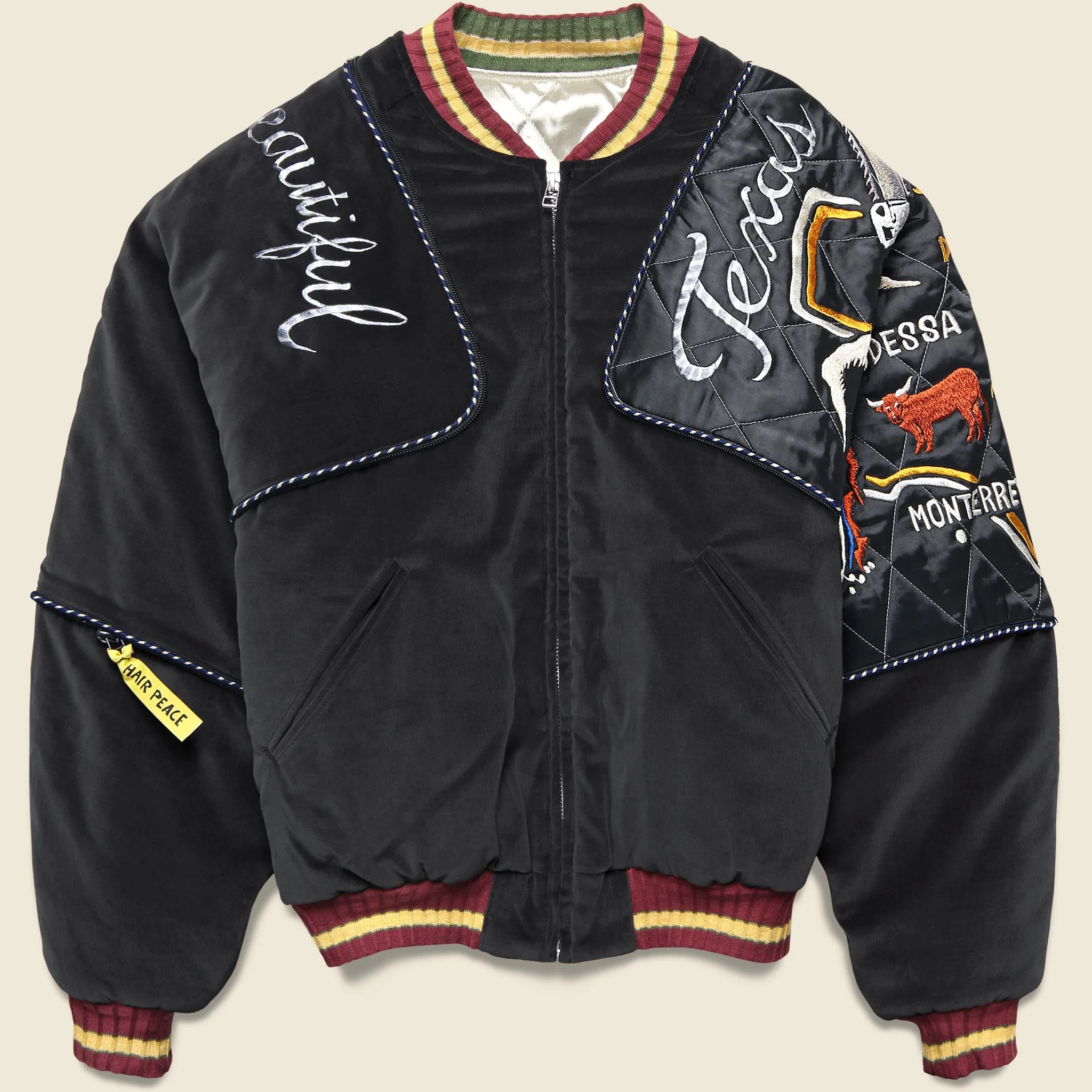 Velveteen Bomber Jacket - Beautiful Texas - 1