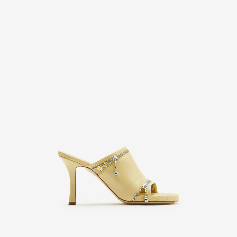 Leather Peep Sandals - 1