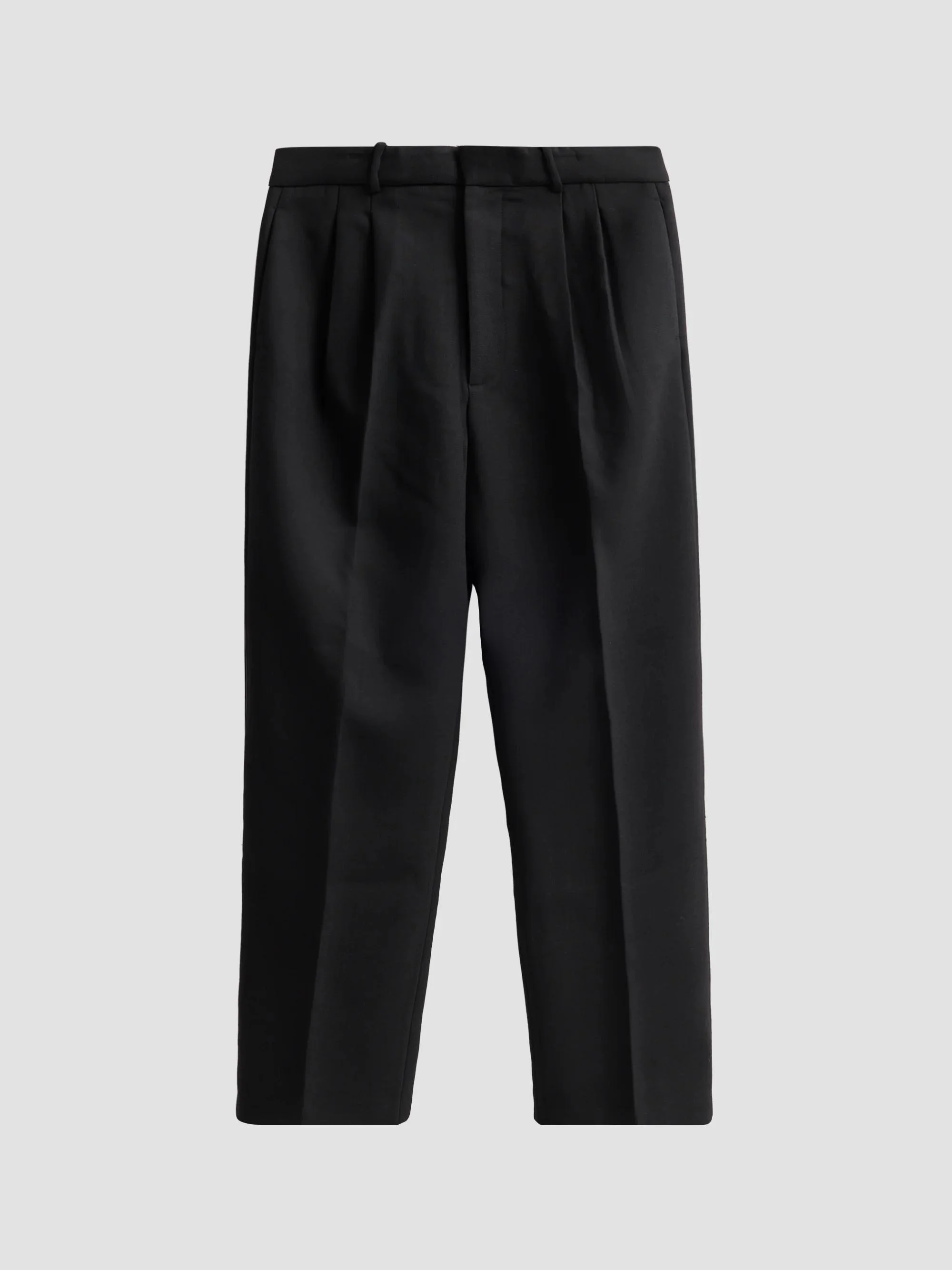 Men's Julian Pleated Trousers - Black - 1