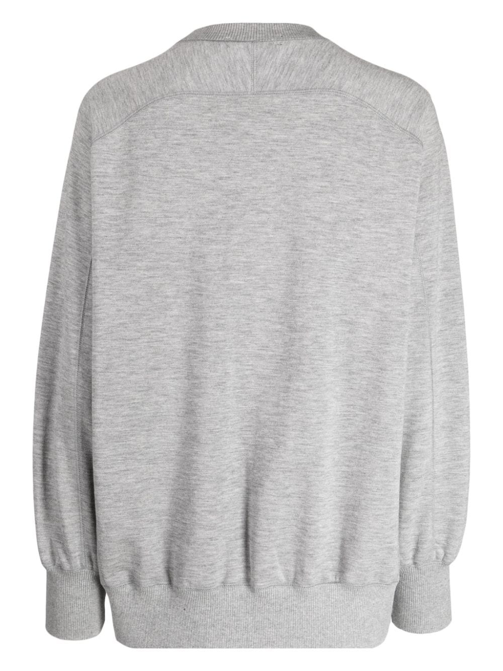 hand-appliquÃ© jersey sweatshirt - 2
