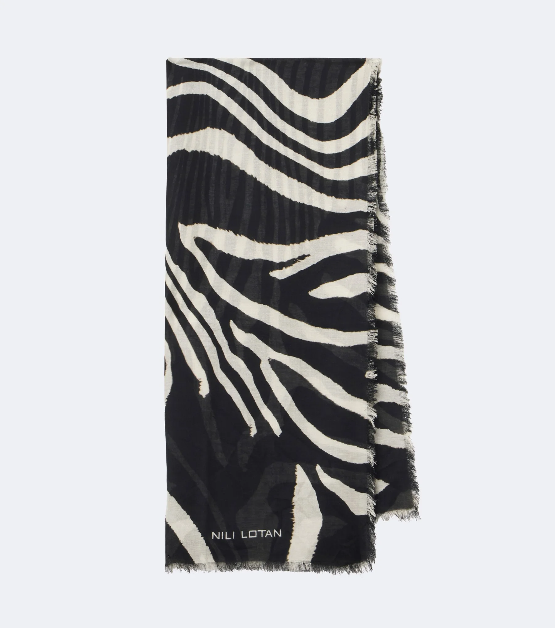 Zebra-print scarf - 1